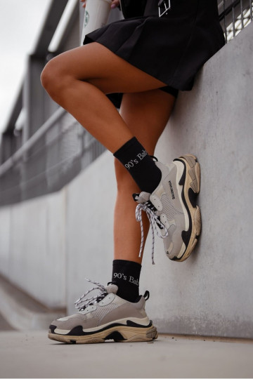 Calzini Femminile con una nota 90's Baby colore nero