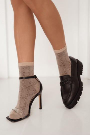 Elegantellato Calzini Femminile beige