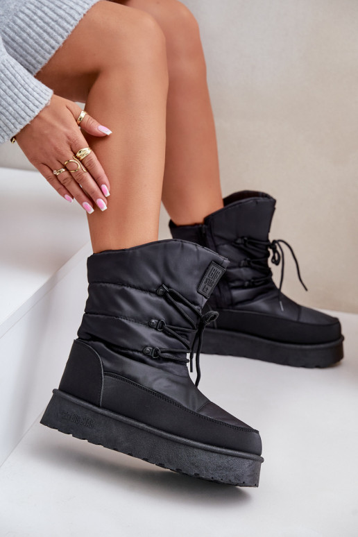 Stivali da neve con una piattaforma Al Castello Big Star OO274884 colore nero