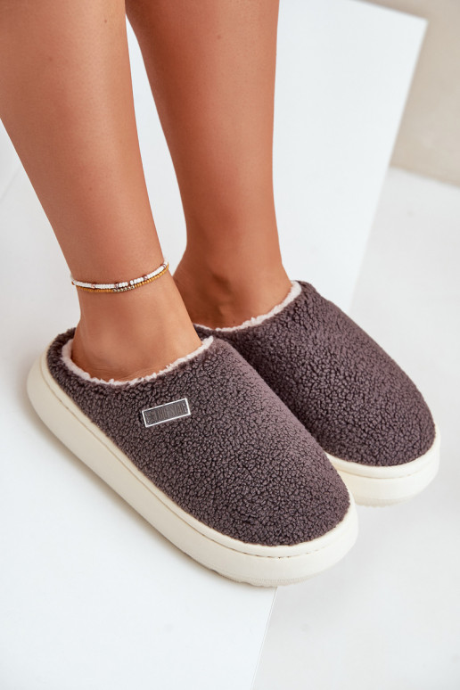 riscaldamento Pantofole Su una suola spessa Big Star MM274134 colore grigio riscaldamento Pantofole Su una suola spessa Big Star MM274134 colore grigio