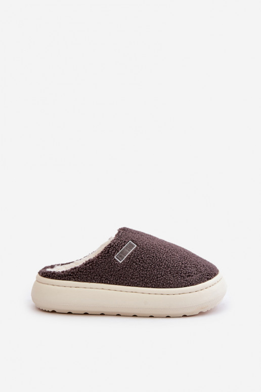 riscaldamento Pantofole Su una suola spessa Big Star MM274134 colore grigio riscaldamento Pantofole Su una suola spessa Big Star MM274134 colore grigio