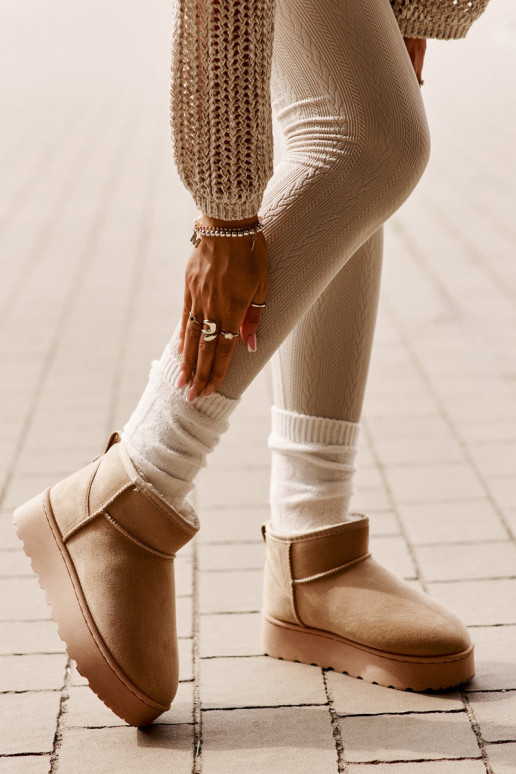 doposci da donna con plateau per scaldare con pelliccia interna colore beige Xamella doposci da donna con plateau per scaldare con pelliccia interna colore beige Xamella