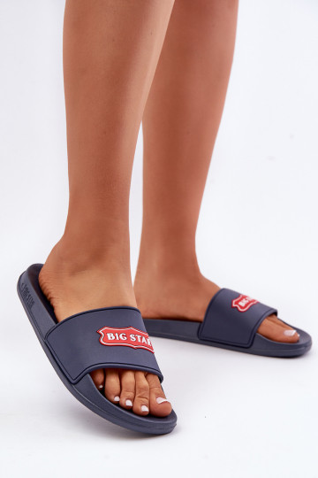 Pantofole da donna Big Star OO274039 blu scuro