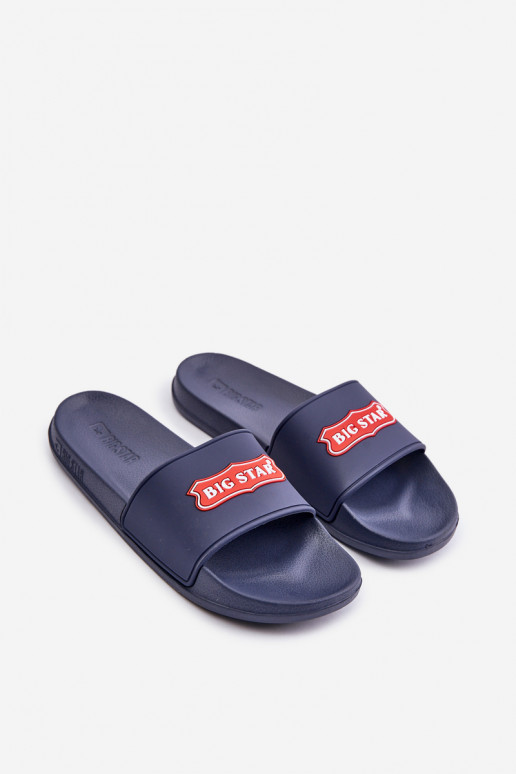 Pantofole da donna Big Star OO274039 blu scuro