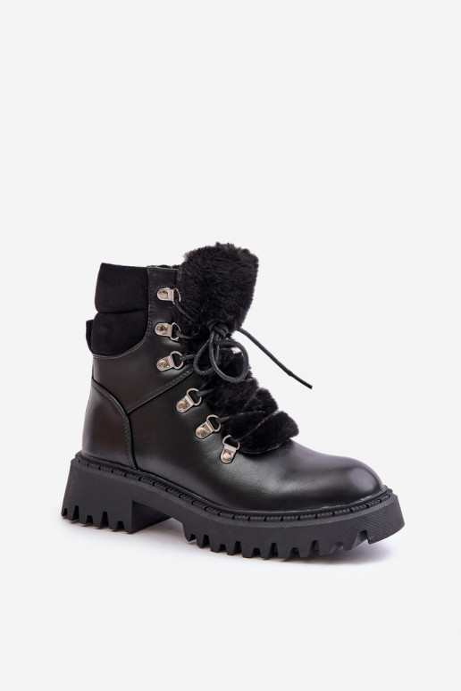 riscaldamento Stivali scarpe Al Castello in ecopelle colore nero INillatta