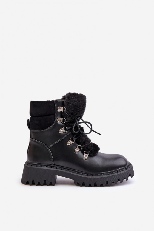 riscaldamento Stivali scarpe Al Castello in ecopelle colore nero INillatta