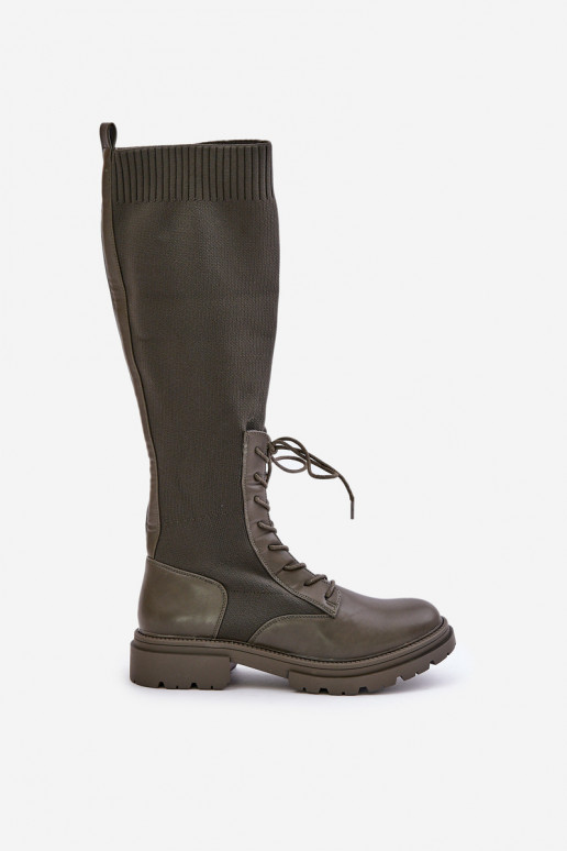 Un modello convincente stivali Ze SkarpetkoAą CholeAką colore kaki Iranel Un modello convincente stivali Ze SkarpetkoAą CholeAką colore kaki Iranel