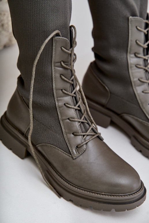 Un modello convincente stivali Ze SkarpetkoAą CholeAką colore kaki Iranel Un modello convincente stivali Ze SkarpetkoAą CholeAką colore kaki Iranel