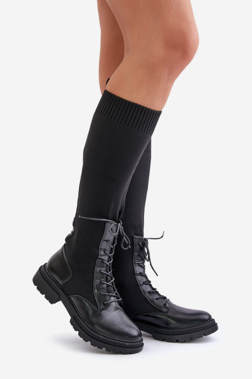 Un modello convincente stivali Ze SkarpetkoAą CholeAką colore nero Iranel Un modello convincente stivali Ze SkarpetkoAą CholeAką colore nero Iranel