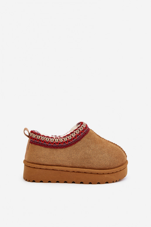 Stivali da neve per bambini con plateau, isolati con pelliccia interna in marrone Vilabria Stivali da neve per bambini con plateau, isolati con pelliccia interna in marrone Vilabria