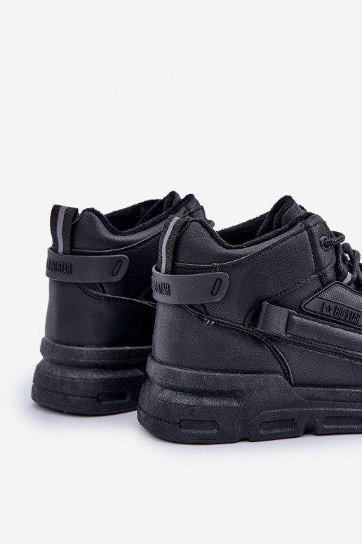 Scarpe modello sneakers per uomo riscaldamento Big Star OO174587 HI-POLLY SYSTEM colore nero Scarpe modello sneakers per uomo riscaldamento Big Star OO174587 HI-POLLY SYSTEM colore nero