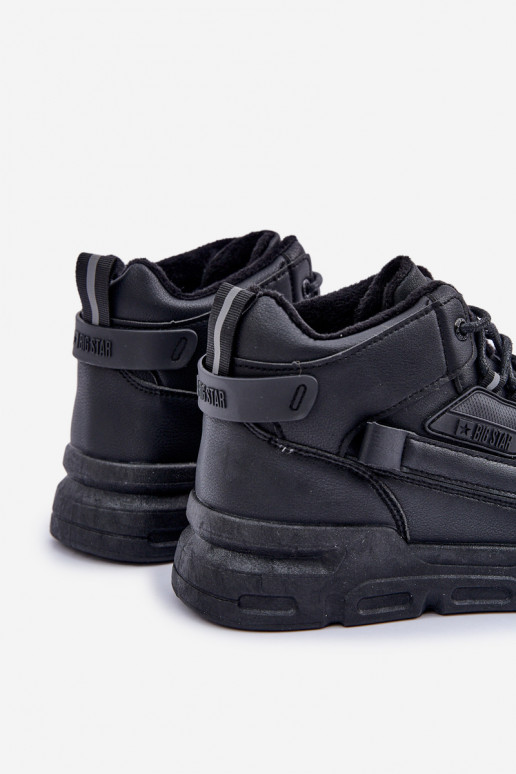 Scarpe modello sneakers per uomo riscaldamento Big Star OO174587 HI-POLLY SYSTEM colore nero Scarpe modello sneakers per uomo riscaldamento Big Star OO174587 HI-POLLY SYSTEM colore nero