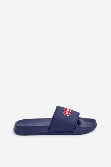 Pantofole per uomo Z Logo Big Star OO174029 blu scuro 2