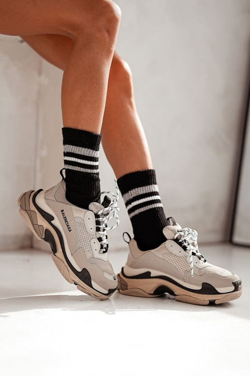 Scarpe a righe Skarpety Femminile con strisce Nessuna pressione colore nero Scarpe a righe Skarpety Femminile con strisce Nessuna pressione colore nero