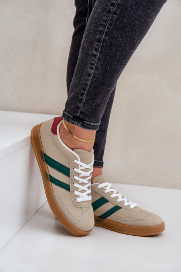 Scarpe modello sneakers Basso per le donne beige EnnorAen