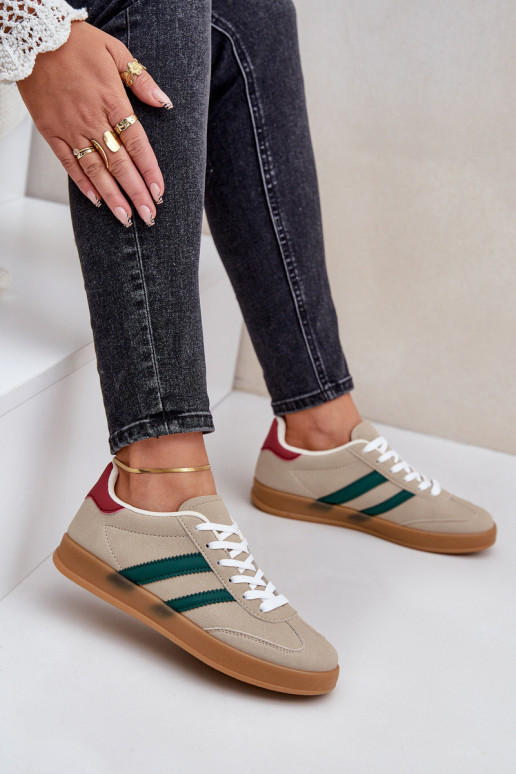 Scarpe modello sneakers Basso per le donne beige EnnorAen