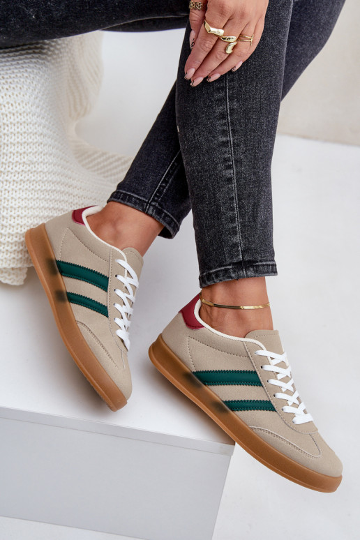 Scarpe modello sneakers Basso per le donne beige EnnorAen