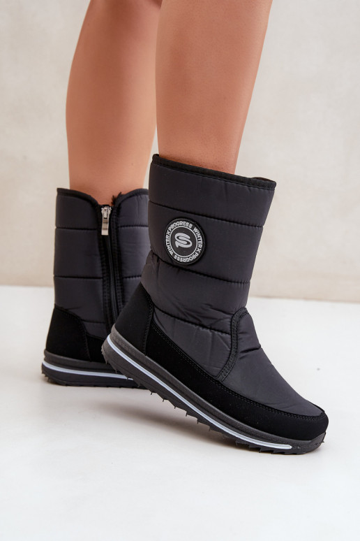 Stivali da neve da donna Progress PROGJ-21-09 in nero Stivali da neve da donna Progress PROGJ-21-09 in nero