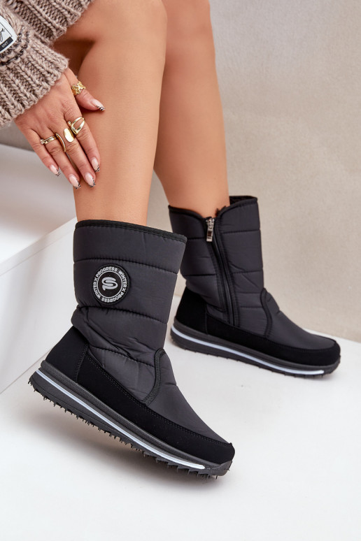 Stivali da neve da donna Progress PROGJ-21-09 in nero Stivali da neve da donna Progress PROGJ-21-09 in nero