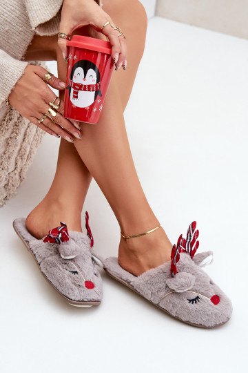 Abilitatotale Pantofole Con un tema Renna beige Sylaia