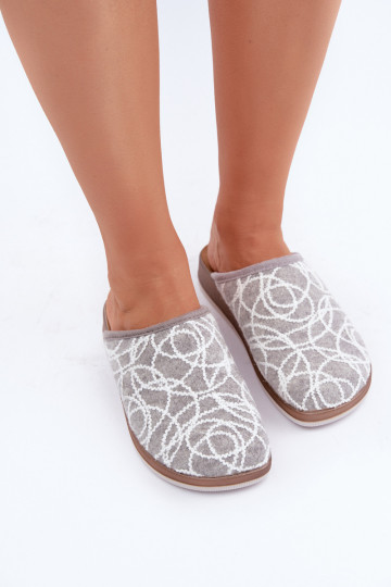 Ciabatte da donna Inblu CT000028 grigie con glitter