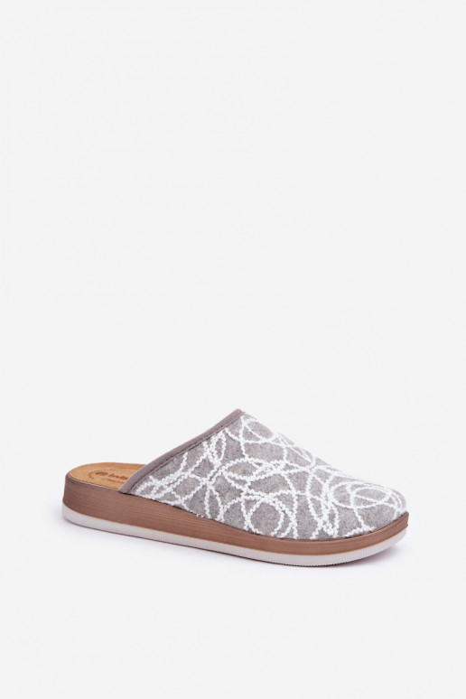 Ciabatte da donna Inblu CT000028 grigie con glitter