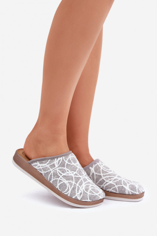 Ciabatte da donna Inblu CT000028 grigie con glitter