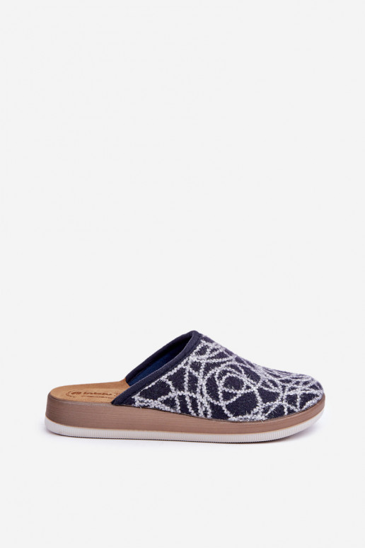 Ciabatte da donna Inblu CT000028 blu scuro con glitter