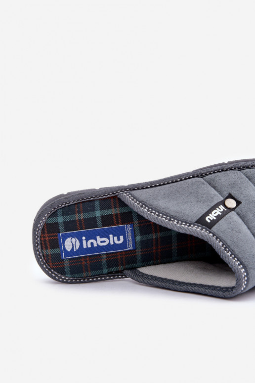 Conveniente scarpe fatti in casa per uomo Pantofole Inblu 91000027 colore grigio Conveniente scarpe fatti in casa per uomo Pantofole Inblu 91000027 colore grigio