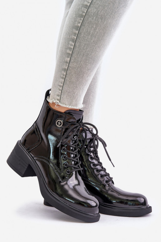 Stivaletti in pelle verniciata... Stivaletti in pelle verniciata...