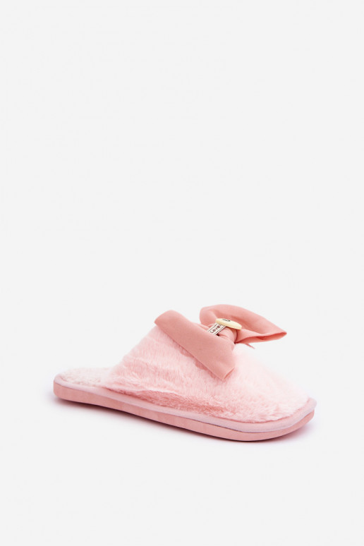 Pantofole Femminile con una pelliccia I Arco colore rosa Olfedi Pantofole Femminile con una pelliccia I Arco colore rosa Olfedi