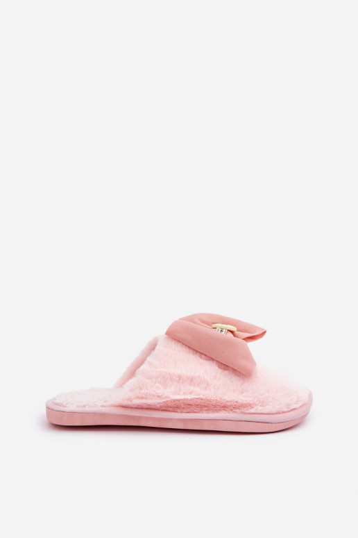 Pantofole Femminile con una pelliccia I Arco colore rosa Olfedi Pantofole Femminile con una pelliccia I Arco colore rosa Olfedi