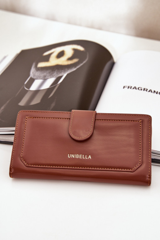 Portafoglio da donna in ecopelle colore marrone Kalinessa Portafoglio da donna in ecopelle colore marrone Kalinessa