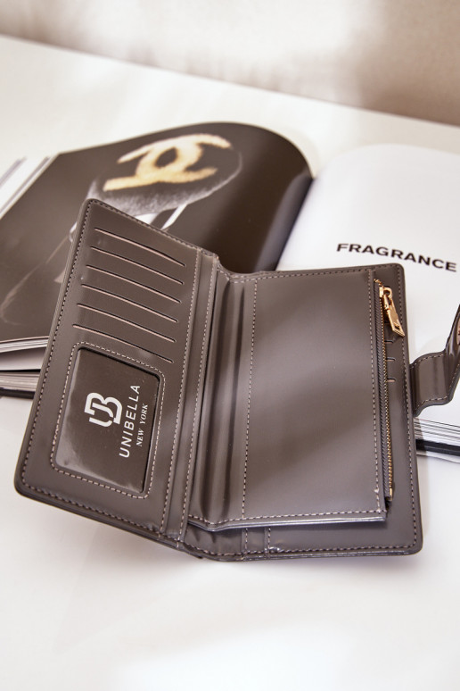 Portafoglio da donna in ecopelle colore grigio Kalinessa Portafoglio da donna in ecopelle colore grigio Kalinessa