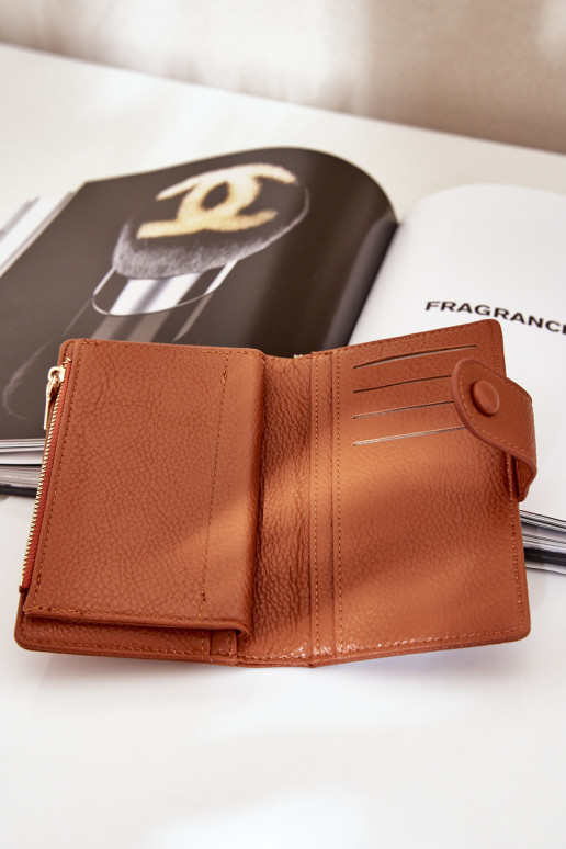 Femminile Portafoglio in ecopelle colore marrone Isamille