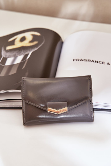 laccato Portafoglio da donna grigio scuro Rahner