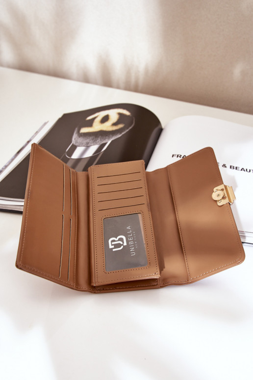 Eko Pelle Gładki Portafoglio da donna Buiobeige Erolia