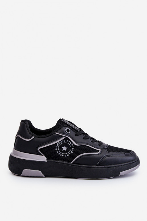 Femminile Stile sportivo scarpe Big Star LL274443 Nero e-colore grigio