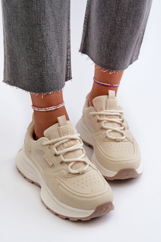 Sneakers da donna HI-POLY SYSTEM Big Star NN274A105 color sabbia