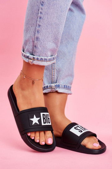 Pantofole da donna Big Star nere DD274A266