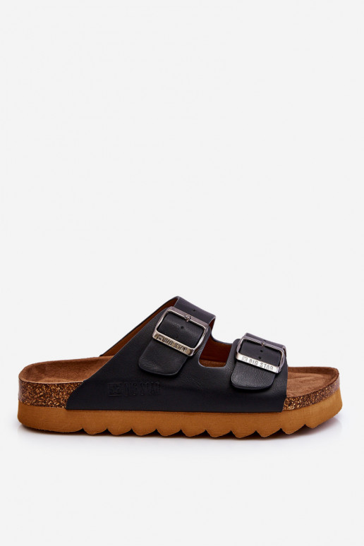 Elegantello classico Femminile Pantofole Big Star LL274477 colore nero