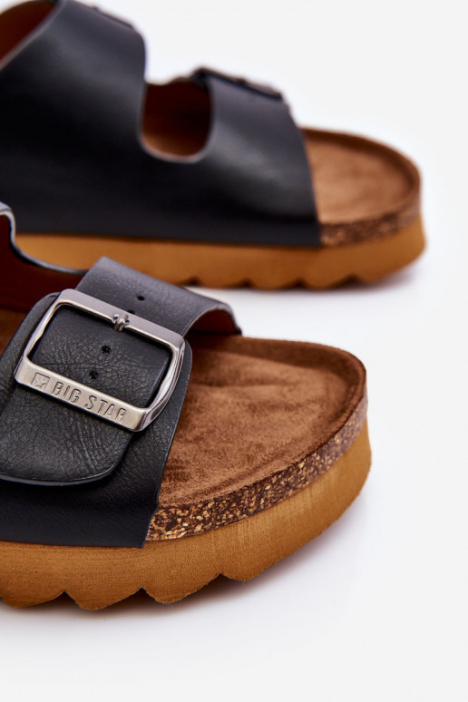 Elegantello classico Femminile Pantofole Big Star LL274477 colore nero