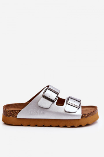 Elegantello classico Femminile Pantofole Big Star LL274476 color argento