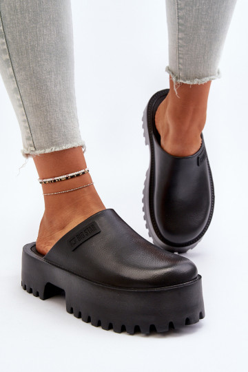 Femminile Pantofole con suole massicce alla moda Big Star NN274014 colore nero