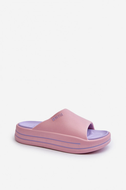 Ciabatte da donna con piattaforma Big Star NN274A035 rosa