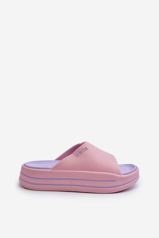 Ciabatte da donna con piattaforma Big Star NN274A035 rosa