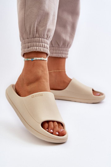 Ciabatte da donna Big Star NN274A040 color sabbia