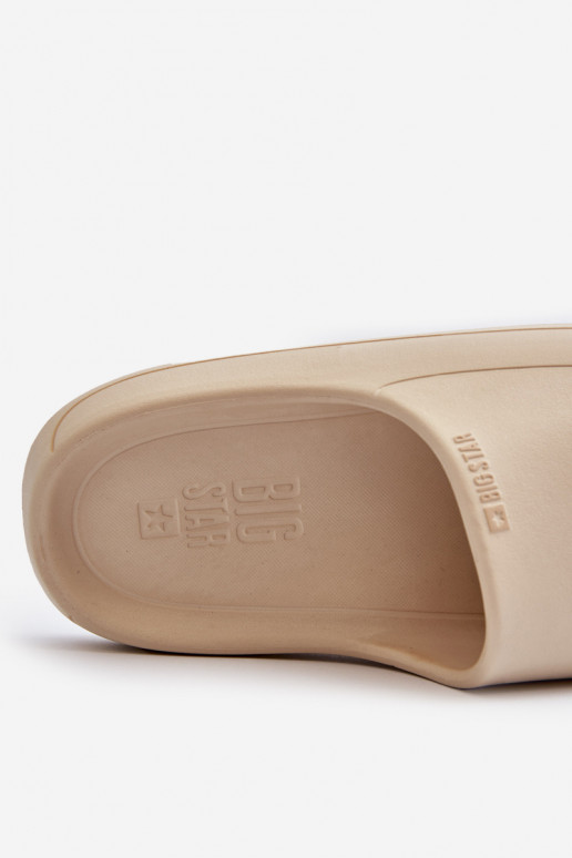 Ciabatte da donna Big Star NN274A040 color sabbia