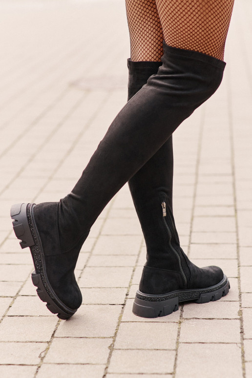 Stivali alti da donna sopra il... Stivali alti da donna sopra il...