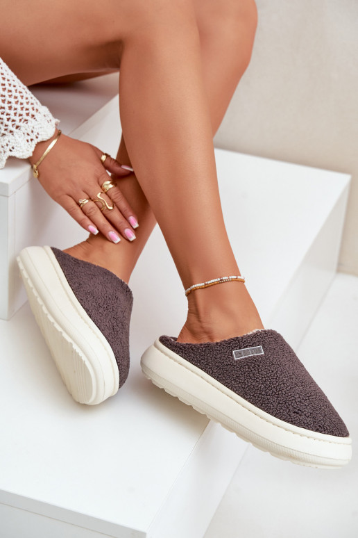 Pantofole imbottite con suola spessa...